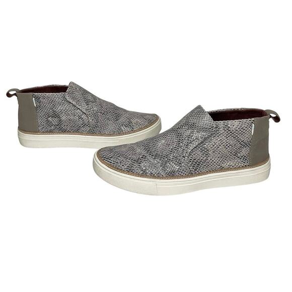 TOMS Women’s Paxton Slip on Snake Patterned Mid Ankle Sneaker size 9 - Picture 6 of 7